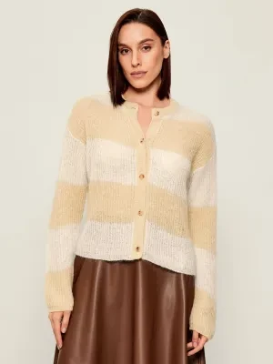 MM Kardigan MEANDRO | Loose fit | z dodatkiem wełny