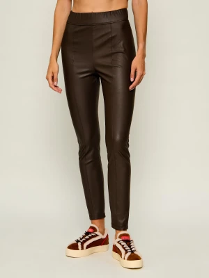 MM Legginsy Mmlpagano | Slim Fit brązowy
