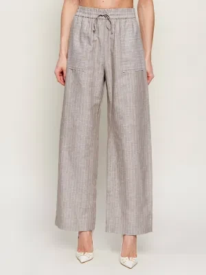 MM Lniane spodnie MMLFAUNA | Relaxed fit