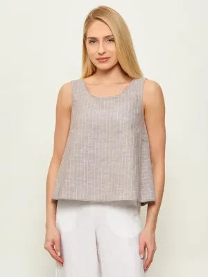 MM Lniany top MMLCALIGA | Loose fit
