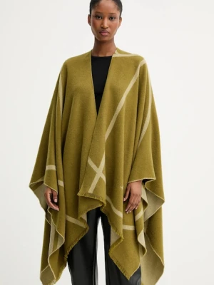 MM poncho wełniane GIUDEA kolor zielony 2526546037600