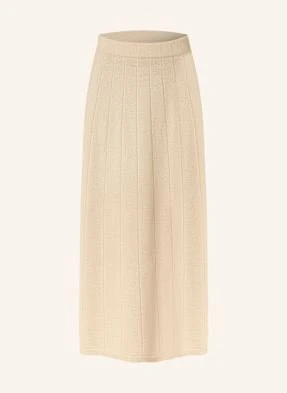 Mm Spódnica Z Dzianiny Peonie beige