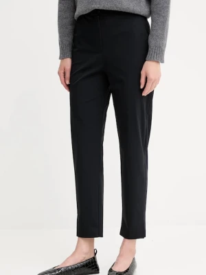 MM spodnie QUIRINO damskie kolor czarny proste high waist 2526786047600