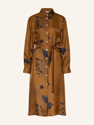 Mm Sukienka Koszulowa Jadi Z Jedwabiu braun
