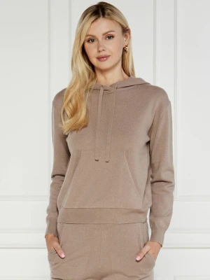 MM Wełniana bluza Turtledove | Regular Fit | z dodatkiem kaszmiru brązowy