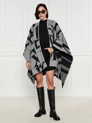 MM Wełniane ponczo | Regular Fit