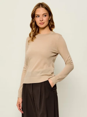 MM Wełniany sweter Mmltempo | Regular Fit beżowy