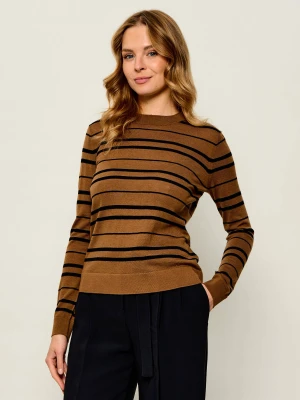 MM Wełniany sweter Mmltempo | Regular Fit brązowy