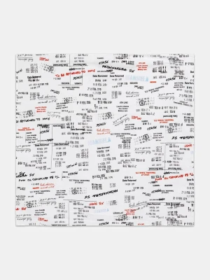 MM6 Maison Margiela apaszka bawełniana biały