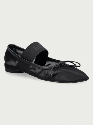 MM6 Maison Margiela baleriny czarny