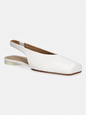 MM6 Maison Margiela baleriny skórzane