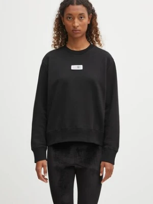 MM6 Maison Margiela bluza bawełniana damska kolor czarny gładka S52GU0247.M25025.900