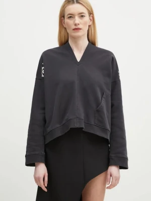 MM6 Maison Margiela bluza bawełniana damska kolor czarny z nadrukiem S52GU0239