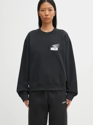 MM6 Maison Margiela bluza bawełniana damska kolor czarny z nadrukiem S62GU0143.M25024.899