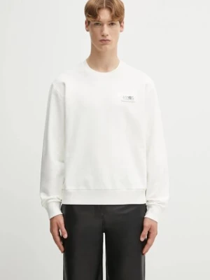 MM6 Maison Margiela bluza bawełniana męska kolor beżowy z nadrukiem SH2GU0025.M25024.101
