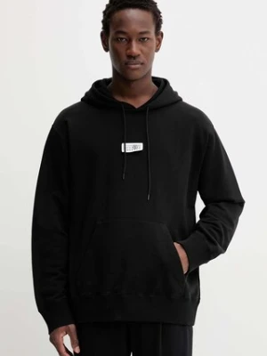 MM6 Maison Margiela bluza bawełniana x MM6 Wardro męska kolor czarny z kapturem gładka SH0GU0033.M25025.900