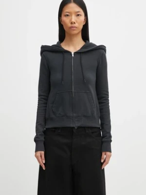 MM6 Maison Margiela bluza damska kolor czarny z kapturem gładka S62HG0030.M25024.899