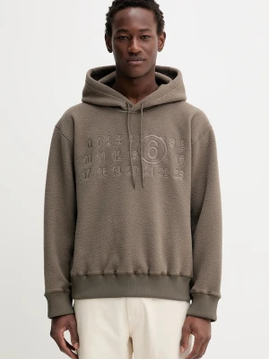 MM6 Maison Margiela bluza polarowa brązowy