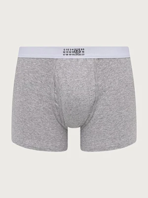 MM6 Maison Margiela bokserki dopasowane męskie bawełniane z elastanem szary