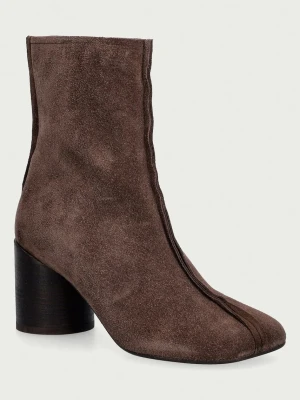 MM6 Maison Margiela botki damskie zamszowe
