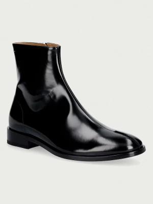 MM6 Maison Margiela botki męskie skórzane czarny