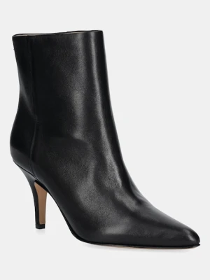 MM6 Maison Margiela botki skórzane damskie kolor czarny na szpilce S59WU0261.P6783.T8013