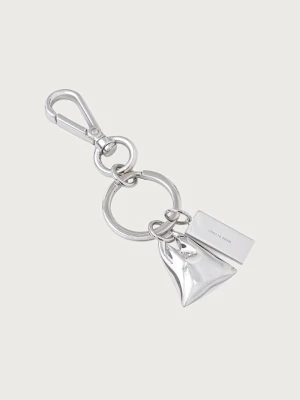 MM6 Maison Margiela brelok metalowy srebrny
