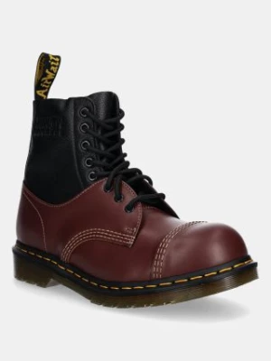 MM6 Maison Margiela buty skórzane MM6 Maison Margiela x Dr. Martens męskie kolor bordowy SH3WU0008.P8029