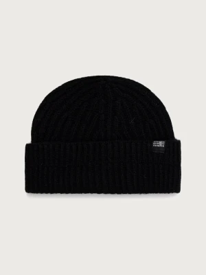 MM6 Maison Margiela czapka beanie z wełną czarny