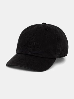 MM6 Maison Margiela czapka z daszkiem bawełniana czarny