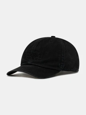 MM6 Maison Margiela czapka z daszkiem bawełniana kolor czarny SH2TC0004.M35190.899