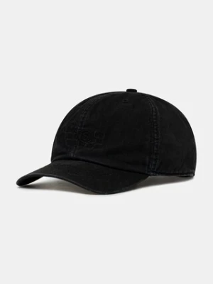 MM6 Maison Margiela czapka z daszkiem bawełniana kolor czarny SH2TC0004.M35190.899