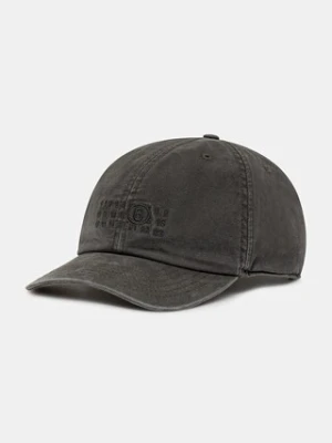 MM6 Maison Margiela czapka z daszkiem bawełniana kolor szary SH0TC0005.M35346.860