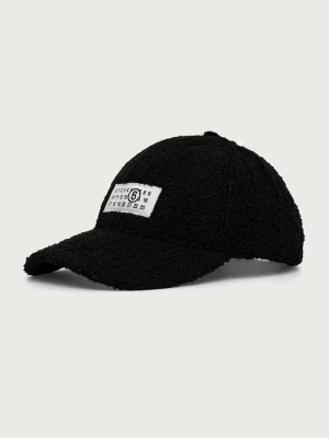 MM6 Maison Margiela czapka z daszkiem czarny