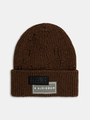 MM6 Maison Margiela czapka z wełną kolor brązowy SH0TB0001.M13138.142M
