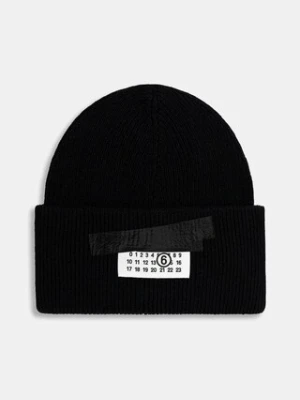 MM6 Maison Margiela czapka z wełną kolor czarny SH2TB0003.M13168.900S