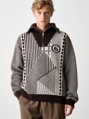 MM6 Maison Margiela golf męski z wełną