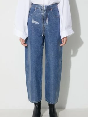 MM6 Maison Margiela jeansy Pants 5 Pockets damskie high waist S62LB0155