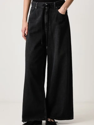 MM6 Maison Margiela jeansy relaxed fit damskie czarny