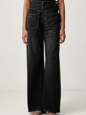 MM6 Maison Margiela jeansy relaxed fit damskie niebieski