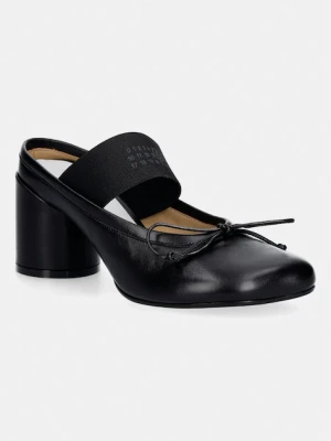 MM6 Maison Margiela klapki skórzane