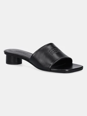 MM6 Maison Margiela klapki skórzane