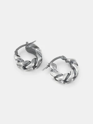 MM6 Maison Margiela kolczyki srebrny