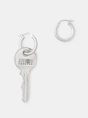 MM6 Maison Margiela kolczyki srebrny