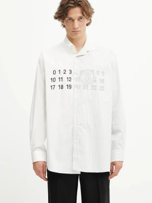 MM6 Maison Margiela koszula bawełniana biały