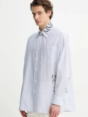 MM6 Maison Margiela koszula bawełniana męska kolor biały relaxed z kołnierzykiem klasycznym SH0DT0014.M35251