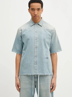 MM6 Maison Margiela koszula jeansowa męska kolor niebieski relaxed z kołnierzykiem klasycznym SH0DR0006