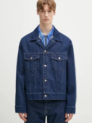 MM6 Maison Margiela kurtka jeansowa kolor granatowy przejściowa SH0AM0038