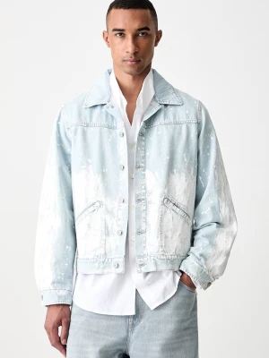 MM6 Maison Margiela kurtka jeansowa męska jeansowa niebieski