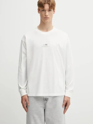 MM6 Maison Margiela longsleeve bawełniany x MM6 Wardro kolor biały gładki SH0GC0034.S24312.101